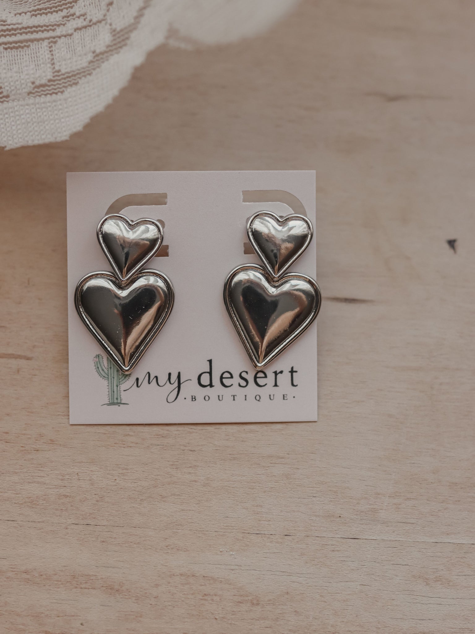 Double Heart Earrings