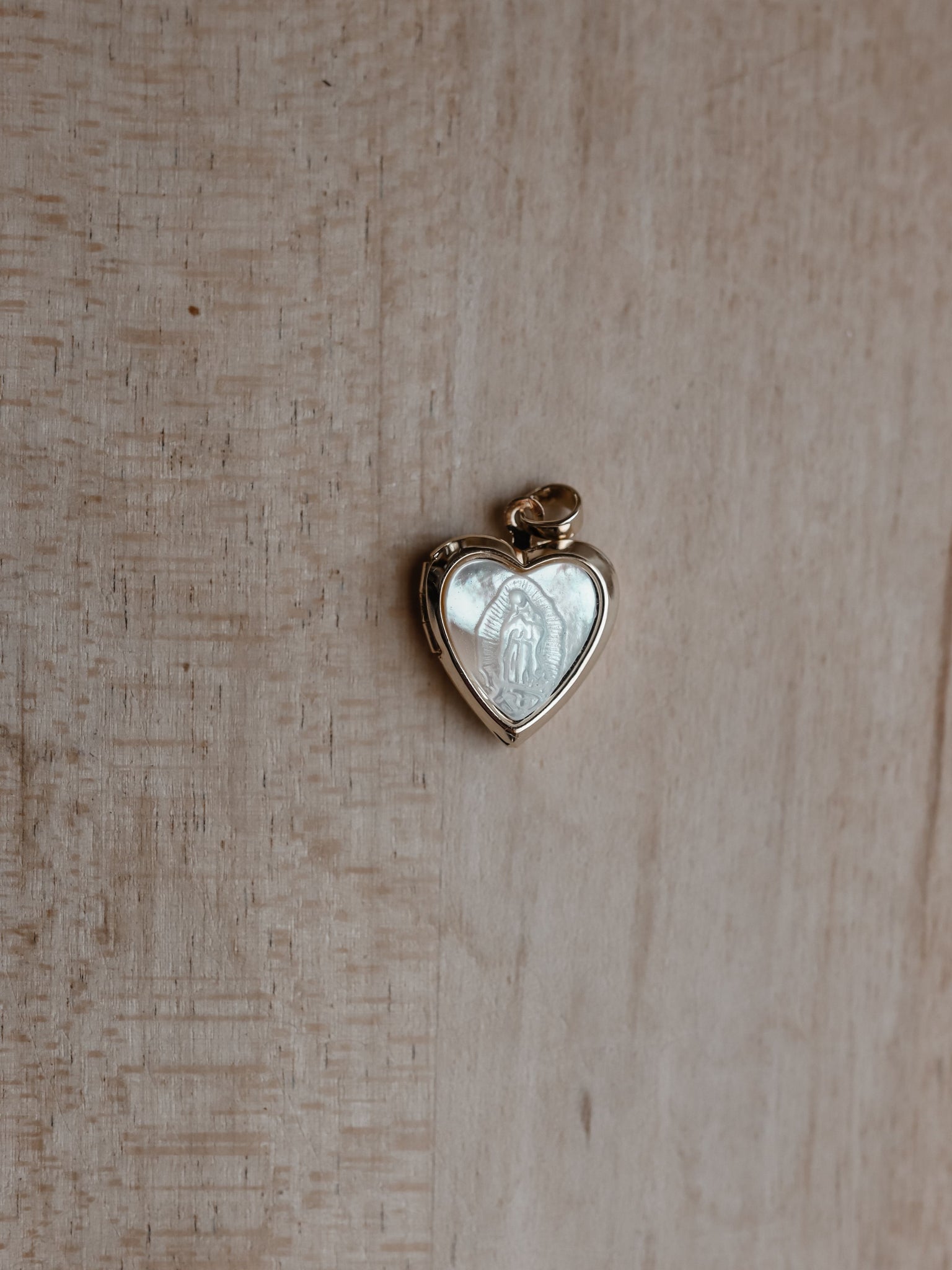 Heart Mary Locket