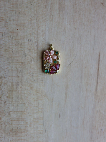 Flower Canvas Charm 3