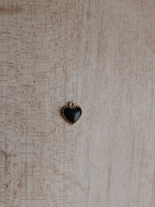 Black Heart Charm 39