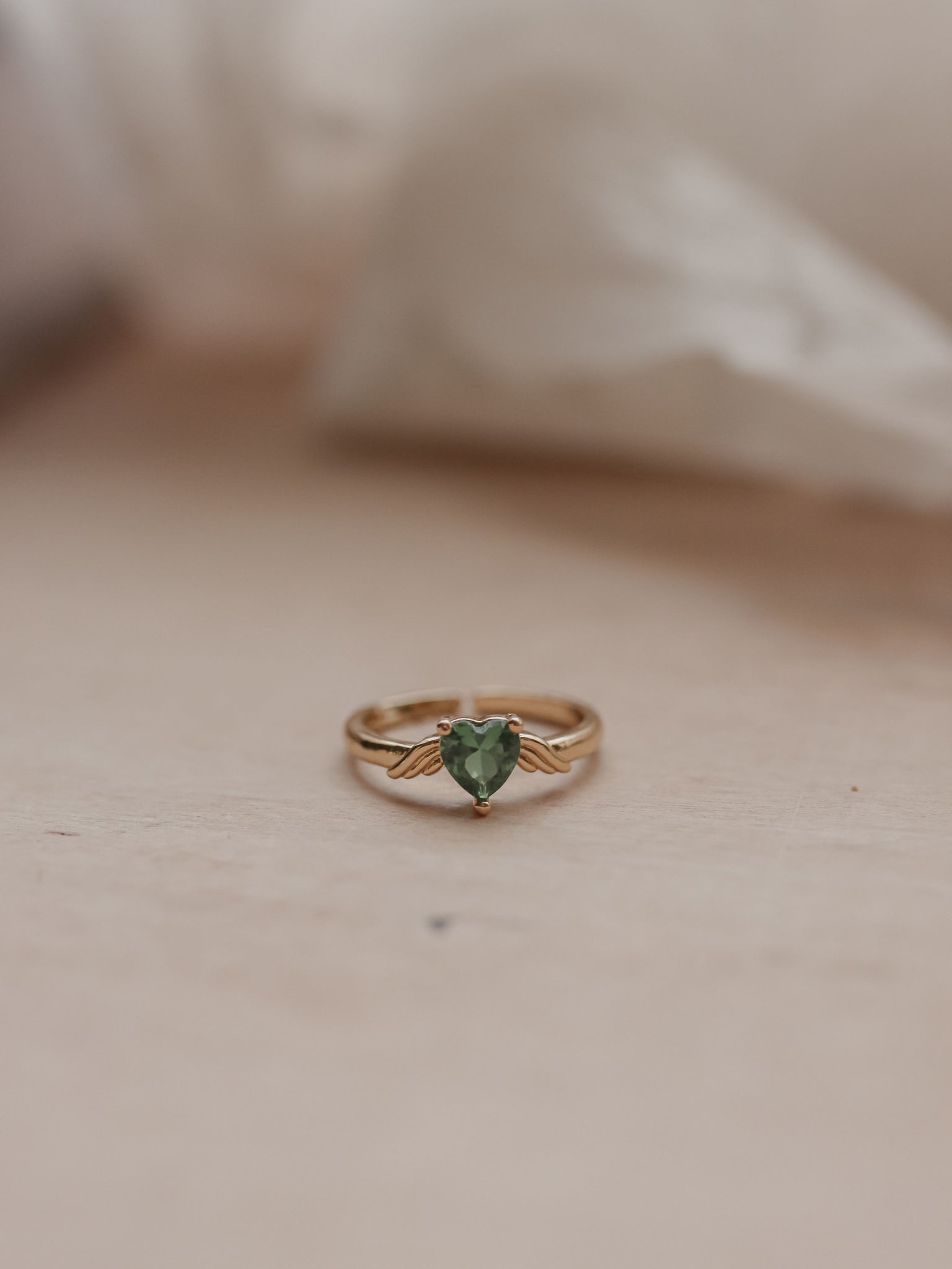 Green Heart Ring